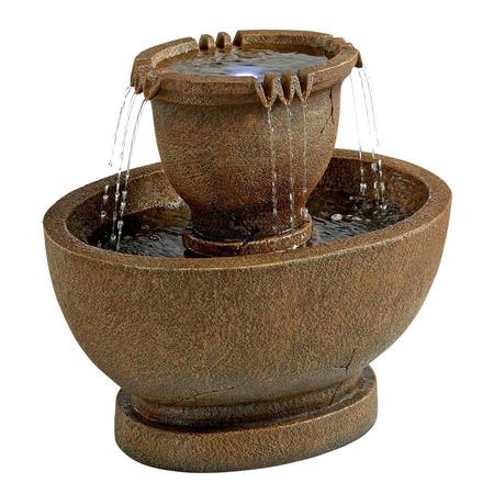 Design Toscano Richardson Oval Urns Cascading Garden Fountain: Large SS111211